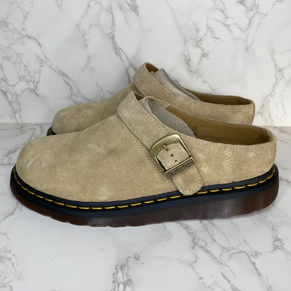 Dr. Martens Isham Desert Oasis Suede Mules Men size 9